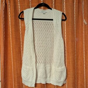 Pendleton Open-Front Knit Cardigan Vest